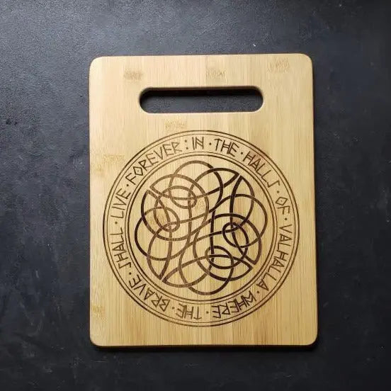 Celtic Cross Laser Engraved Cutting Board – moonlitbeading