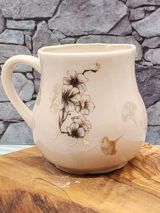 Curvy Cherry Blossom Mug