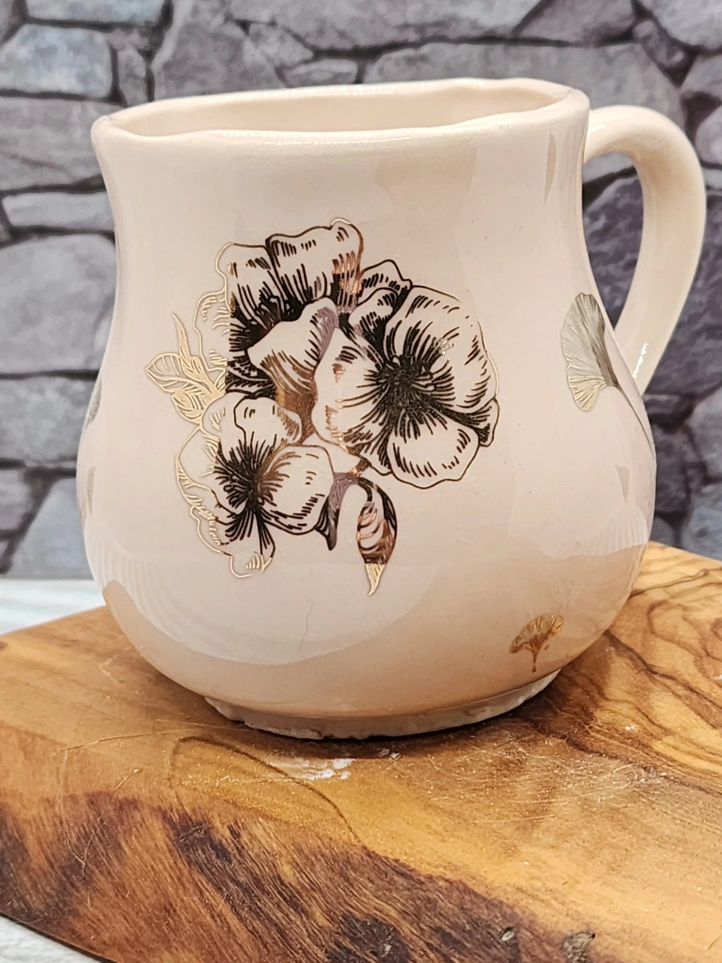 Curvy Cherry Blossom Mug