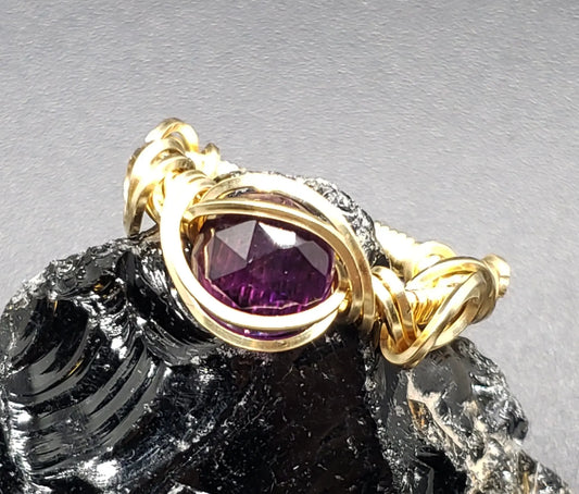 Amethyst Ring, Size 8    Amethyst, gemstone ring