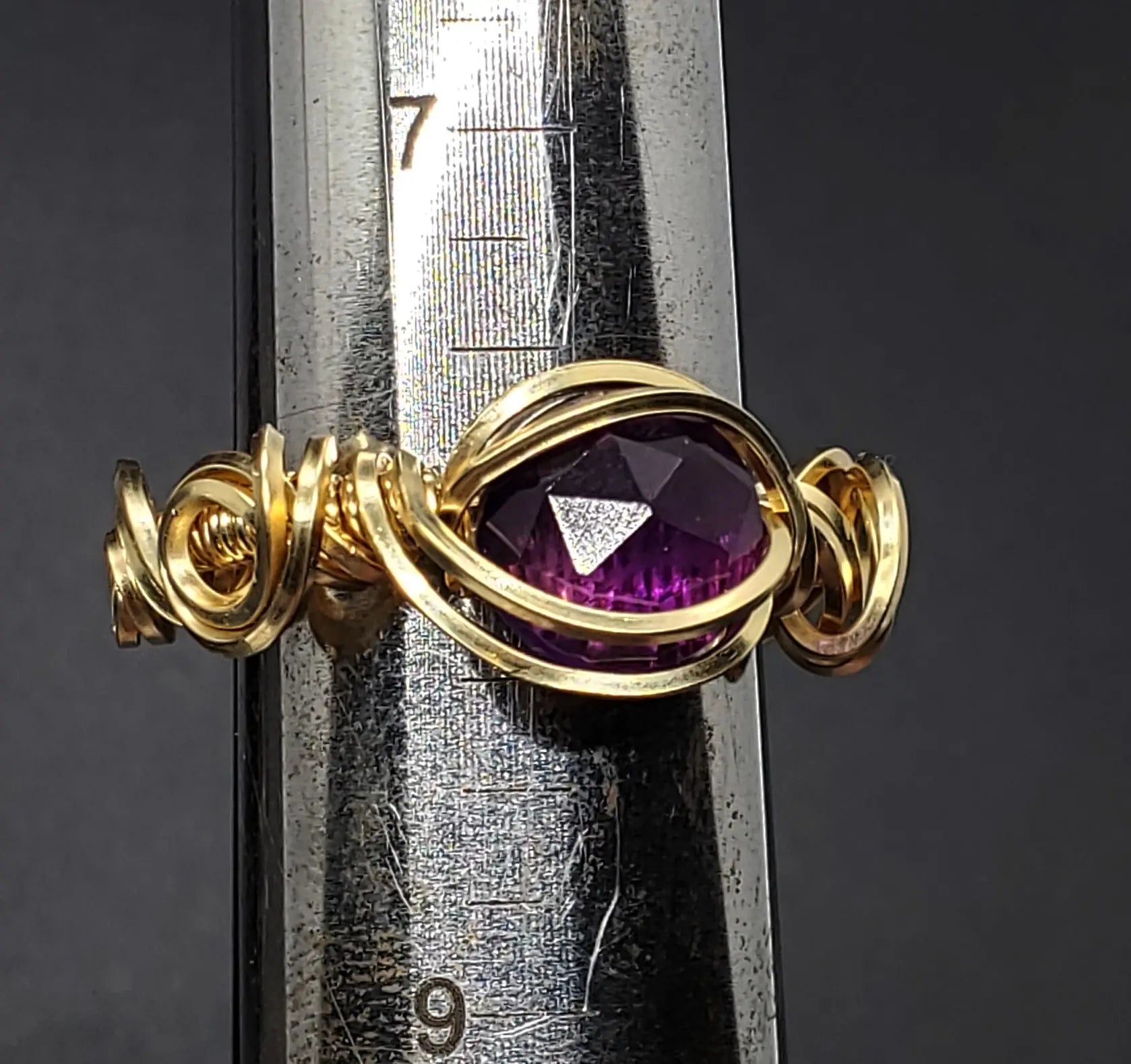 Amethyst Ring, Size 8    Amethyst, gemstone ring