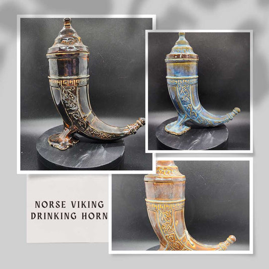 Ceramic Viking Drinking Horn
