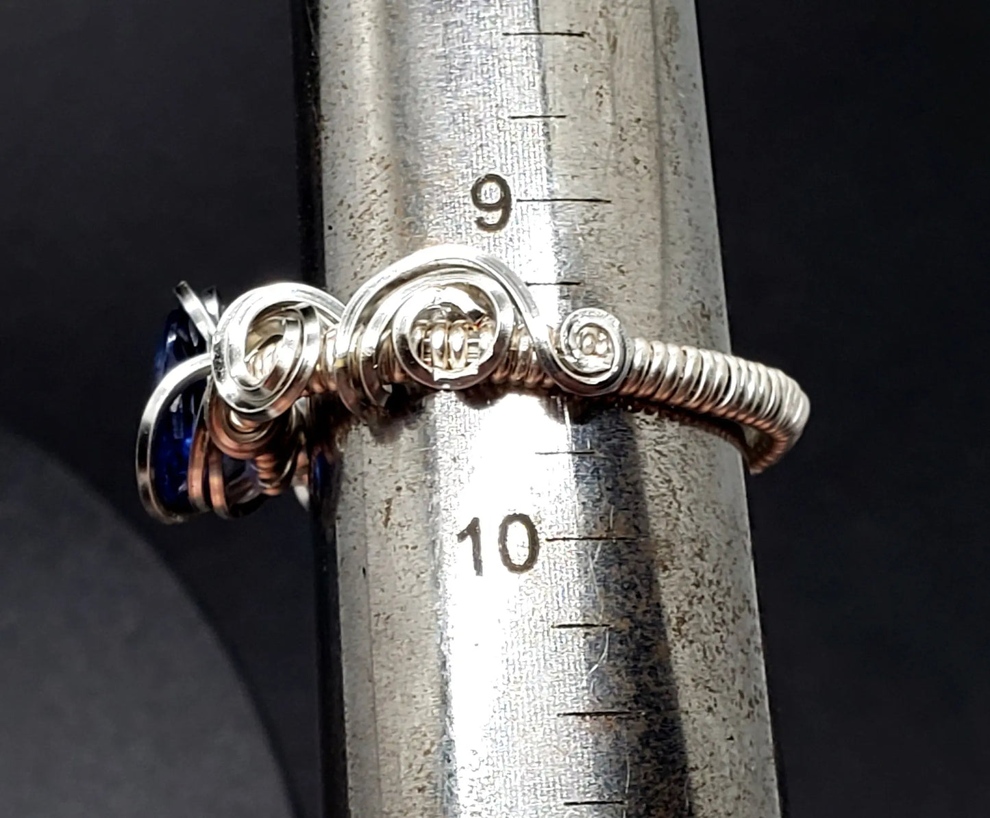 Blue Kyanite Ring, Sz 9.25    gemstone ring, Kyanite