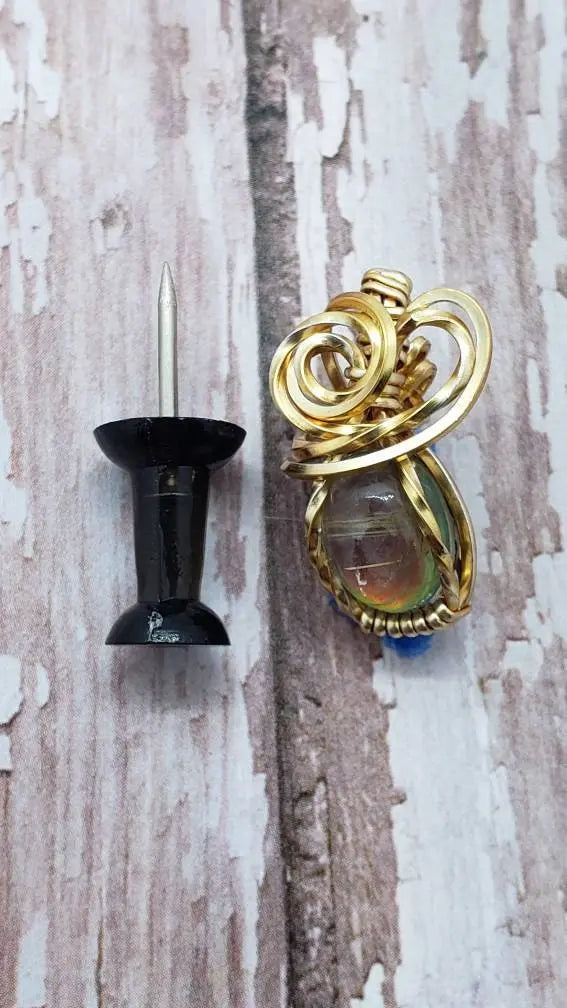Dainty Aurora Opal pendant, Solitare Pendant, Statement Jewelry - moonlitbeading