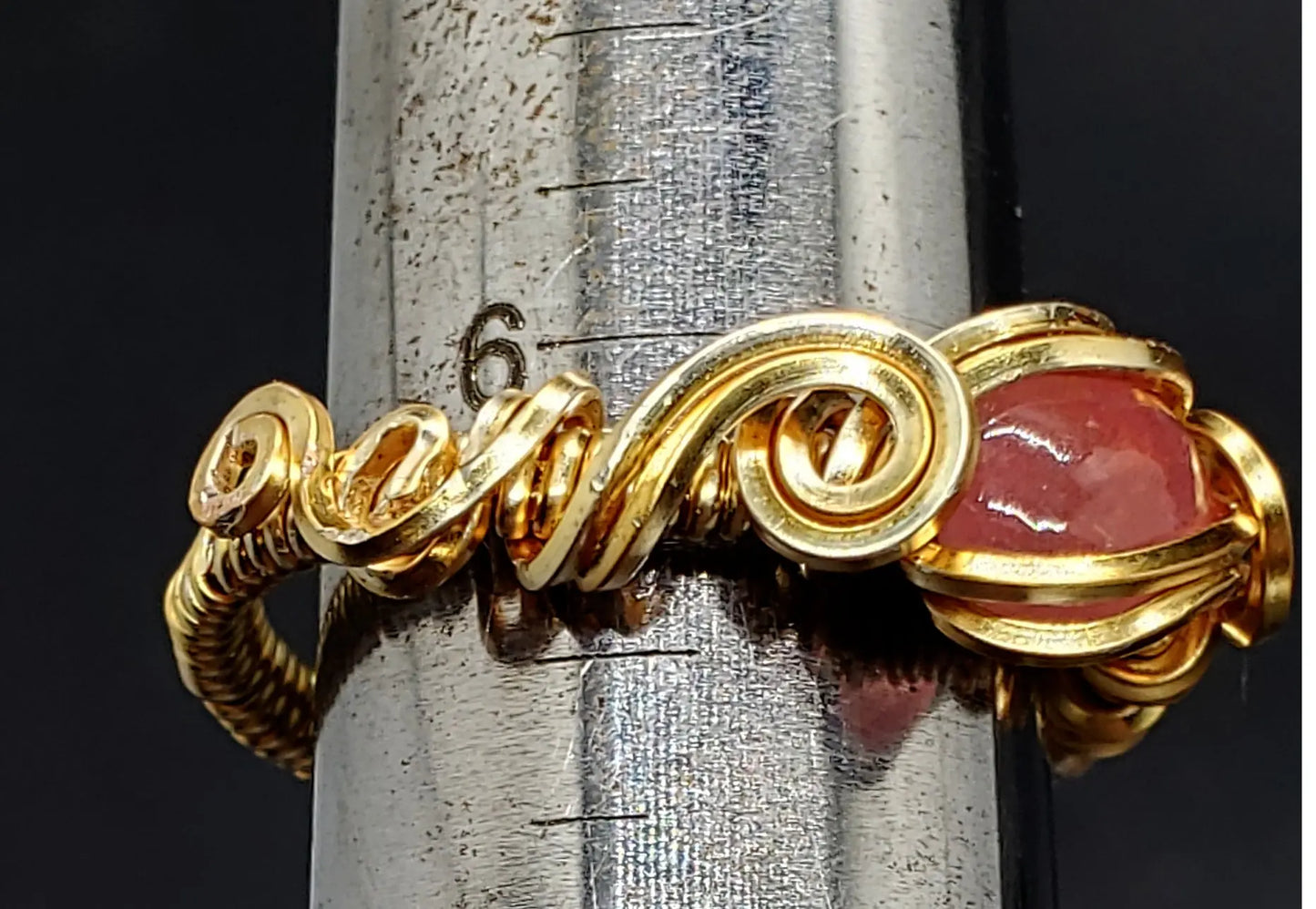 Pink Tourmaline Ring, Sz 6.25    gemstone ring, tourmaline