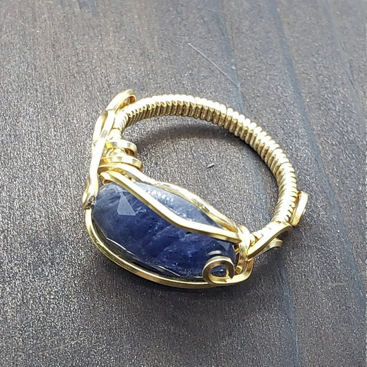 Sapphire Ring Size 7.5 - moonlitbeading