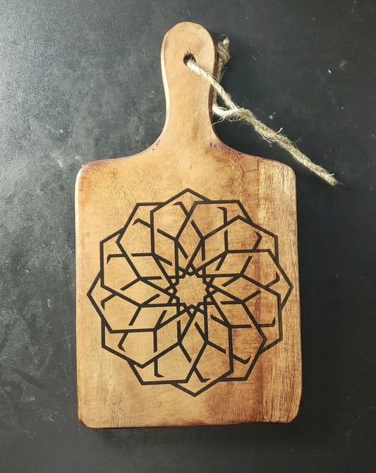 Seed of Life Engraved Cutting Board - moonlitbeading